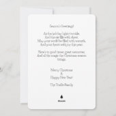 オーダーメイド ヴィンテージ レトロ クリスマス ノエル グリーティング (裏面)