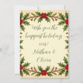 オーダーメイド ヴィンテージ ヴィクトリアン 植物 非写真 シーズンカード (正面)