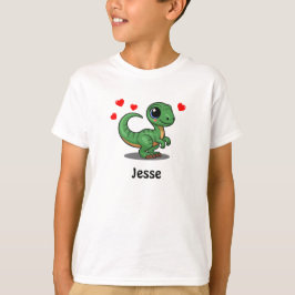 オーダーメイド ヴェロキラプトル 恐竜 子供Tシャツ Tシャツ