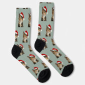 オーダーメイド 三毛猫 クリスマス ソックス (右)