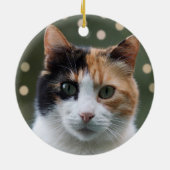 オーダーメイド 三毛猫 写真入り 名入れ セラミックオーナメント (裏面)