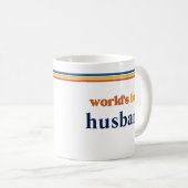 オーダーメイド 世界一の旦那さまギフト コーヒーマグカップ (正面右)