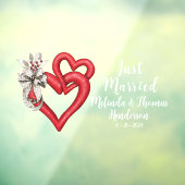 オーダーメイド 二つのハート 結婚式 ウィンドウサイン (シート3)