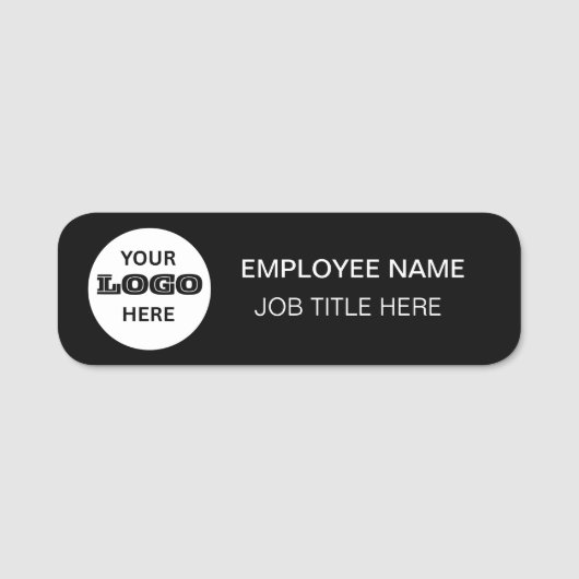 オーダーメイド 会社ロゴ 名前タグ 名札 (正面)
