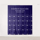 オーダーメイド 会社 ロゴ 名前 フォト バナー タペストリー (正面)