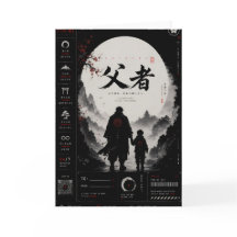 オーダーメイド 侍 父の日 グリーティングカード