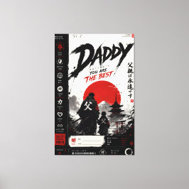 オーダーメイド 侍 父 Canvas壁掛けアート キャンバスプリント