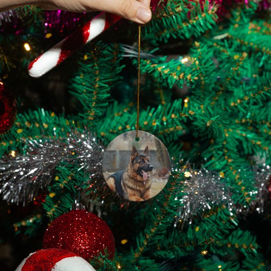 オーダーメイド 個別のメモリアル 猫 犬 フォト セラミックオーナメント