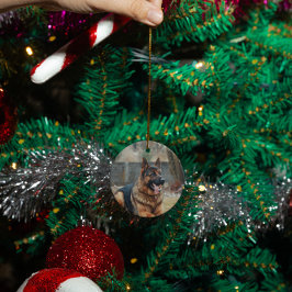 オーダーメイド 個別メモリアル ネコ 犬 写真 セラミックオーナメント