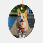 オーダーメイド 個別メモリアル ネコ 犬 写真 セラミックオーナメント (右)