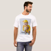 オーダーメイド - 写真とテキストを追加 Tシャツ (正面フル)