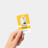 オーダーメイド 写真入り社員ロゴIDバッジ バッジ (手持ち)
