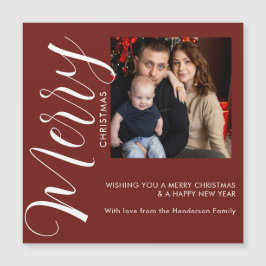 オーダーメイド 写真入り クリスマスマグネットカード