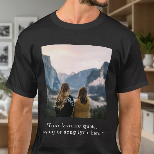 オーダーメイド 写真入り 名言Tシャツ Tシャツ