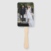 オーダーメイド 写真入り 結婚式ファン プログラム ハンドファン (正面)