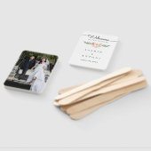 オーダーメイド 写真入り 結婚式ファン プログラム ハンドファン (組立なし)