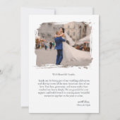 オーダーメイド 写真入り 結婚式 御礼 カード (裏面)