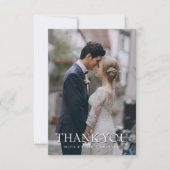 オーダーメイド 写真入り 結婚式 御礼 カード (正面)