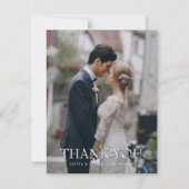オーダーメイド 写真入り 結婚式 御礼 カード (正面)