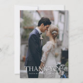 オーダーメイド 写真入り 結婚式 御礼 カード (正面)