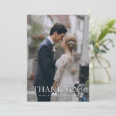 オーダーメイド 写真入り 結婚式 御礼 カード (スタンド正面)