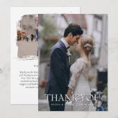 オーダーメイド 写真入り 結婚式 御礼 カード (正面/裏面)