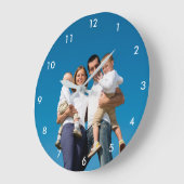オーダーメイド 写真時計 ラージ壁時計 (傾斜)