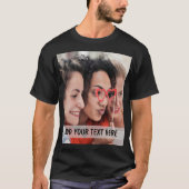 オーダーメイド 写真+テキスト もしくは 名前 Tシャツ (正面)
