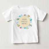 オーダーメイド 写真 ベビーボーイ 誕生日 Tシャツ (正面)
