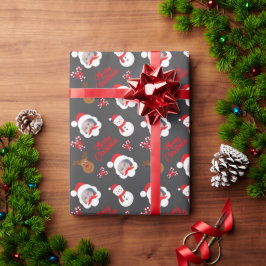 オーダーメイド 写真 メリークリスマス ラッピングペーパー