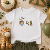オーダーメイド 写真 ワイルドワン 赤ちゃん 1歳 誕生日 Tシャツ