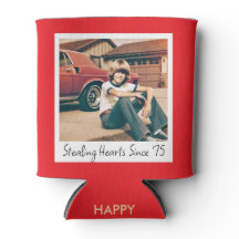 オーダーメイド 写真 誕生日 缶クーラー