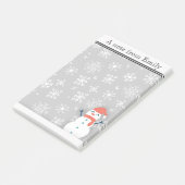 オーダーメイド 冬+雪+雪だるま 付箋 (アングル)