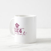 オーダーメイド 卒業生 2024年卒 ワインレッド コーヒーマグカップ (正面左)