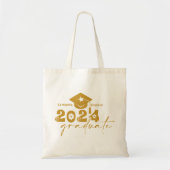 オーダーメイド 卒業記念 グールド 2024年卒 トートバッグ (正面)