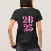オーダーメイド 卒業記念 リトロ女子シャツ 2026 Tシャツ (裏面)