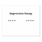 オーダーメイド 印象-スタンプ 個性的なテキスト ブラック ラバースタンプ (インプリント)