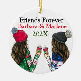 オーダーメイド 友情 クリスマスツリー セラミックオーナメント