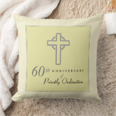 オーダーメイド、司祭の60周年エンボス クッション (ブランケット)