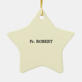 オーダーメイド、司祭の60周年エンボス セラミックオーナメント (裏面)