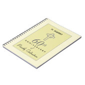 オーダーメイド、司祭の60周年エンボス ノートブック (左側)