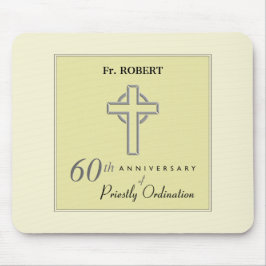 オーダーメイド、司祭の60周年エンボス マウスパッド