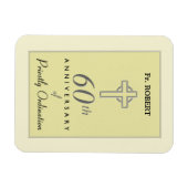 オーダーメイド、司祭の60周年エンボス マグネット (横)