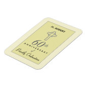 オーダーメイド、司祭の60周年エンボス マグネット (左側)