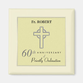 オーダーメイド、司祭の60周年エンボス マグネット
