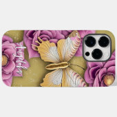 オーダーメイド 名前入りバタフライ Case-Mate iPhoneケース (裏面 (横))