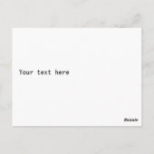 オーダーメイド 名前入り ゴールド モダン 50歳の誕生日 ポストカード (裏面)