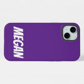 オーダーメイド 名前入り シンプル おしゃれ モダン モノグラム iPhoneケース (裏面横)