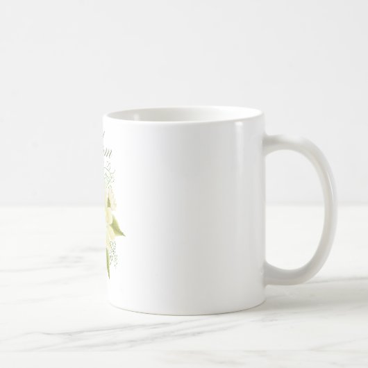 オーダーメイド 名前入り ダイジーの花束 水彩 ママ マグカップ (右)