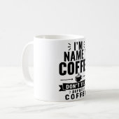 オーダーメイド 名前入り マグカップ | カスタム コーヒーギフト (正面左)